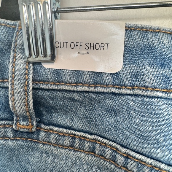 PINK Denim High-Rise Cut Off Jean Shorts - Picture 8 of 12